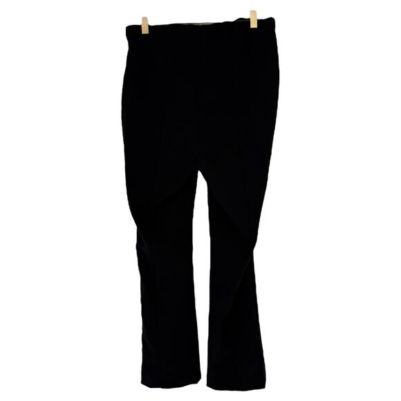 VTG Y2K Castro Women S Black Pants w Buttons Mini Flare High Rise Office Siren - Picture 3 of 6